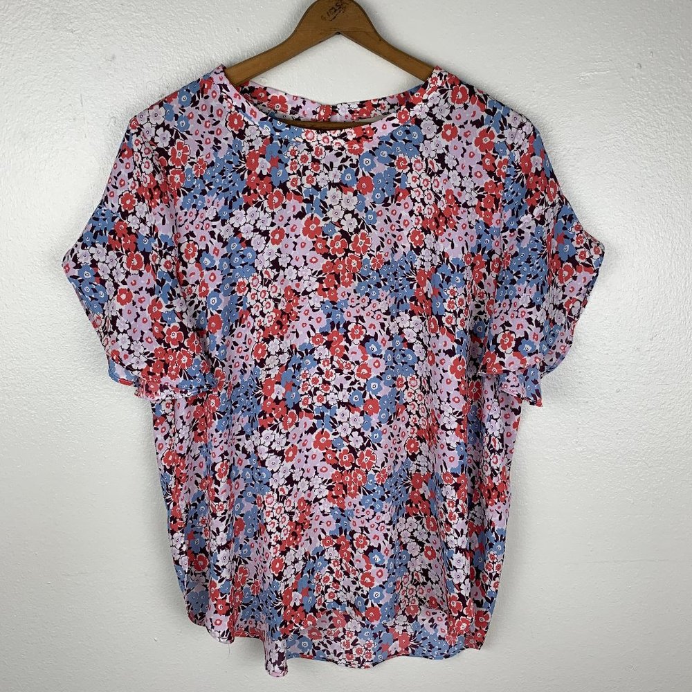 LOFT Floral Print Spring Blouse